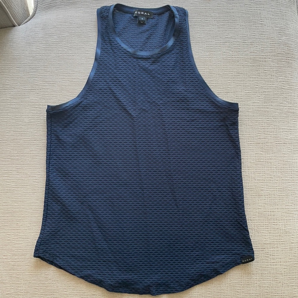 Koral Netz Muscle Tank regular length, navy, small